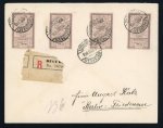 Stamp of Romania » Later Issues 4x5 lei violet of the "Effigies"/Inauguration of t