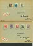 Stamp of Romania » Hungarian Post in Romania Group of 6 covers bearing stamps of the 1919 Cluj