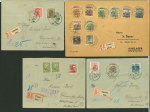 Stamp of Romania » Hungarian Post in Romania Group of 6 covers bearing stamps of the 1919 Cluj