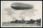 Stamp of Romania » Later Issues Zeppelin 'dropped' mail ('Abwurf') in Romania: pic