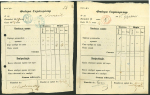 Stamp of Romania » Postal History » Postal Forms 1859-1862 Lot containing 10 cyrillic printed forms