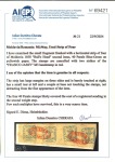 Stamp of Romania » 1858 (1st Nov.) - 1861 Moldavia - Handstruck at Jassy - Imperforate 1858 40 Parale Blue-Green smudged print on Yellowish Paper: Horizontal strip of four