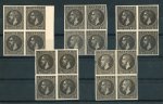Stamp of Romania » Later Issues 1879 Lot of 5 different Bucharest plate proofs of