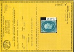 Stamp of United States » 1867 Grill Issue   1867 1c blue F. Grill with small part original gum