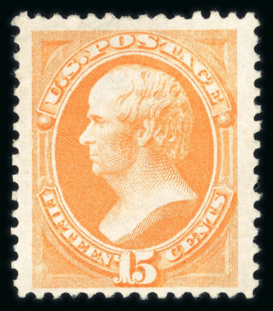 Stamp of United States » 1870-75 National Bank Note Co. and Continental Bank Note Co. Issues 1870 15c bright orange unused (without gum)