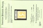 Stamp of United States » 1870-75 National Bank Note Co. and Continental Bank Note Co. Issues 1870 15c bright orange unused (without gum)