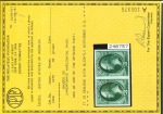 Stamp of United States » 1870-75 National Bank Note Co. and Continental Bank Note Co. Issues 1870 3c green Imperforate horizontal pair, H. Gril