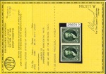 Stamp of United States » 1894-98 Bureau Issues 1897 $5 dark green Imperforate horizontal pair wit