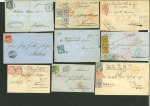 Stamp of Switzerland / Schweiz » Sammlungen 1852-1870, interessanter Posten mit 14 Briefen ab 4 Rayon-Frankaturen