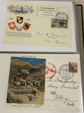 Stamp of Switzerland / Schweiz » Sammlungen 1941-1997, Album mit ca. 70 Tag der Briefmarken Briefe