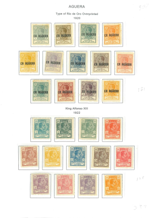 Stamp of Spanish Colonies » Rio de Oro » La Aguera La Aguera : 1920-1923, complete territory Edifil n°