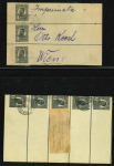 Stamp of Romania » Collections, Lots etc. 1890s used newspaper postal stationery wrappers acuumulation