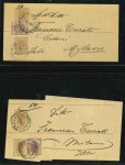 Stamp of Romania » Collections, Lots etc. 1890s used newspaper postal stationery wrappers acuumulation