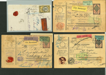 Stamp of Romania » Collections, Lots etc. 1890-1910s 10B stationery parcel cards