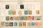 Stamp of Large Lots and Collections 1840s-1880s, World collection in Justin Lallier 1862 album in very fine condition