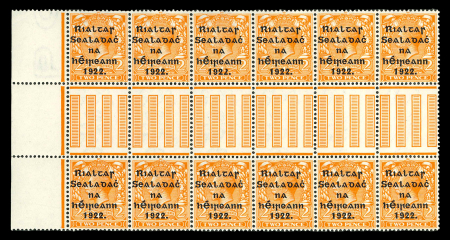 Stamp of Ireland » 1922 (Dec) Thom Overprints - Wide Setting (T42-T46) 1/2d green, 1d scarlet, 1 1/2d red-brown and 2d orange,