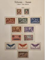 Stamp of Switzerland / Schweiz » Flugpost » Flugmarken 1919-1963, Flugpostsammlung ungebraucht und gestempelt ab F1