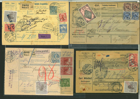 Stamp of Romania » Collections, Lots etc. 1890-1910s incoming group of covers and stationery