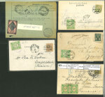 Stamp of Romania » Collections, Lots etc. 1890-1910s incoming group of covers and stationery