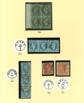 Stamp of Romania » 1872-79 Prince Carol I - Perforated 1872-1879 duplicated accumulation on stockcards