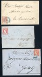 Stamp of Romania » 1868-70 Prince Carol I - New Currency 1868-70 Prince Carol New Currency group of 18 bani covers