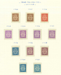 Stamp of Egypt » Officials 1926-37 Officials set to 50m on 3 pages each with the boxed ''Quobba Palace'' cachet on reverse.