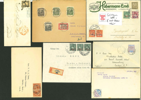 Stamp of Large Lots and Collections ALL world 1850-1939 Lot of 9 mostly first issue covers
