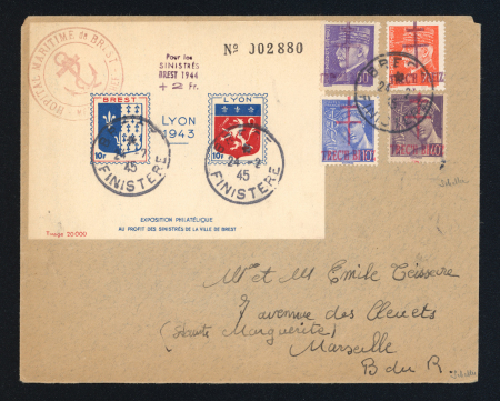 Stamp of France » Libération Treich-Breiz (Bretagne), Libération, Type Mercure et