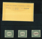 Stamp of Egypt » Officials 1952 Officials 1m to 50m set of 9 with four overprint colour trials for each value, ingreen, violet, blue and black, and each with the ''Palace'' cachet on reverse
