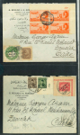 Stamp of Egypt » Collections 1947-53 collection of 10 covers each with stationery cut-outs