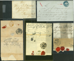 Stamp of Romania » Collections, Lots etc. 1820-50s Disinfected Mail
