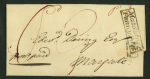 Stamp of Great Britain » Postal History » Pre-Adhesive & Stampless 1762-1836 group of 6 covers on pages with 1762 ''PENNY POST PAID'' Dockwra letter, etc