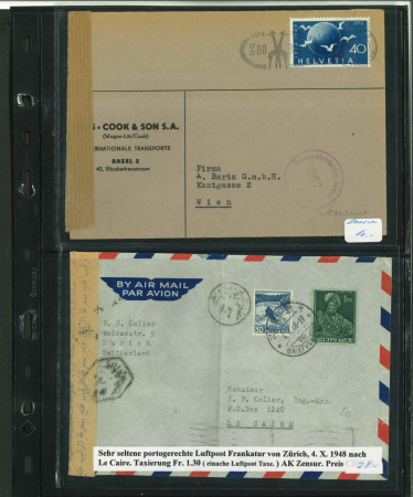 Stamp of Large Lots and Collections All World : 1900-1950, interesting lot of covers and