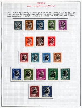 Stamp of Germany 1945-46, specialised and comprehensive collection of Soviet Occupation issues in 3 albums