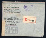 Stamp of China » Chinese Empire (1878-1949) » Chinese Republic 1943-44 three censored airmail covers
