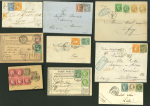 Stamp of France » Lettres Classiques Collections 1871-1877, Ensemble de 8 documents avec uniquement