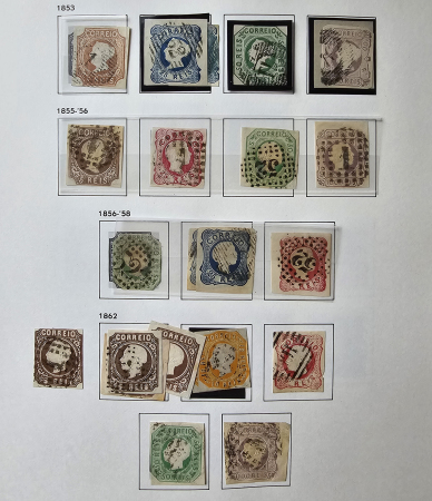 Stamp of Portugal 1853-1969, in a Davo album very extensive mint and