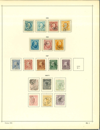 Stamp of Netherlands 1852-1970, nice mint and used (mostly used) collection
