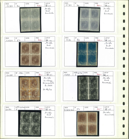 Stamp of Spain » Spain and Colonies Collections and Lots 1870-1910, nice Spain and Spanish possessions essays