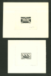 Stamp of France » Émissions à partir de 1900 1946-1959, Bel ensemble de 8 épreuves composé de 6