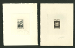 Stamp of France » Émissions à partir de 1900 1946-1959, Bel ensemble de 8 épreuves composé de 6