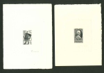 Stamp of France » Émissions à partir de 1900 1946-1959, Bel ensemble de 8 épreuves composé de 6