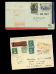 Stamp of France » Collections 1909-1957, Ensemble de +/- 35 lettres et cartes postales