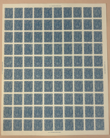 Stamp of Paraguay 1880s accumualtion of full and part imperf sheets unused