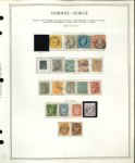 Stamp of Norway 1855-1975, mint and used (mostly used) collection with