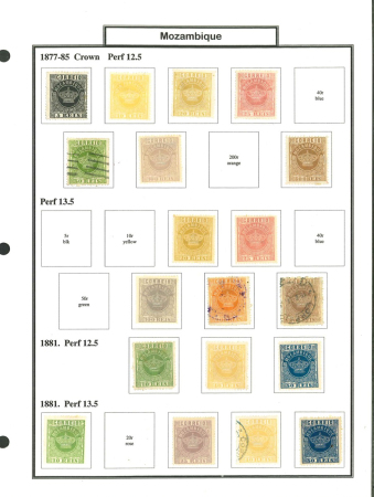 Stamp of Portuguese Colonies » Mozambique 1877-1963, nice mint and used collection with first