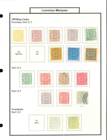 Stamp of Portuguese Colonies » Lourenco Marques 1895-1917, nice mint and used collection, extensive