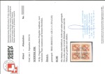 Stamp of Switzerland / Schweiz » Flugpost » Flugmarken 1921, Propellerradaufdruck 30 Rp. braun, 2 Paare zusammen auf Briefstück