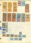 Stamp of Finland 1890s fiscal stamps, wide-ranging collection in album