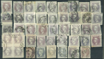 Stamp of Austria » Collections and Lots  AUSTRIA 1850-1906 Duplication 1st issue, Friedl perfs 1900-06, etc